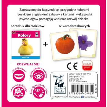 Gra edukacyjna "Angielski kolory" dla dzieci 2+ Nauka języka angielskiego + Nauka nazw kolorów